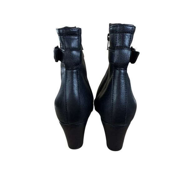 AGL Attilio Giusti Leombruni Black Leather Ankle Boots Size 39 (US 9) - Picture 10 of 13